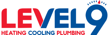 Level 9 Heating, Cooling, and Plumbing logo